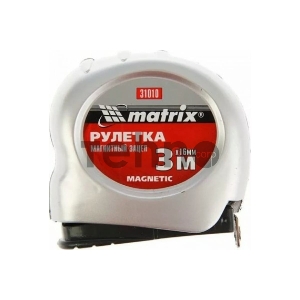 Рулетка MATRIX 31010 magnetic 3мх16мм магнитный зацеп Рулетка MATRIX 31010 magnetic 3мх16мм магнитный зацеп