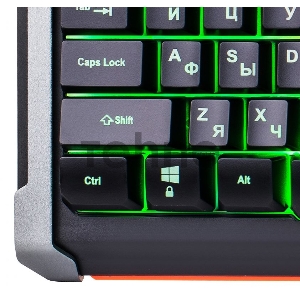 Клавиатура Oklick 717G черный/серый USB Multimedia LED