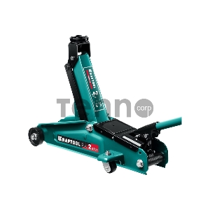 Домкрат KRAFTOOL RIGID 2.25т 130-385мм подкатной домкрат с увеличенным подъемом Домкрат KRAFTOOL RIGID 2.25т 130-385мм подкатной домкрат с увеличенным подъемом