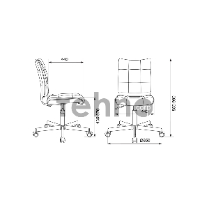 Кресло Бюрократ CH-330M/PINK без подлокотников розовый Lincoln 205 искусственная кожа крестовина металл