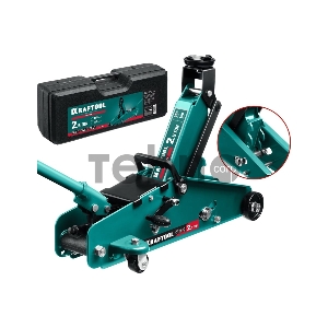 Домкрат KRAFTOOL S-PIN 2.5т 140-385мм подкатной домкрат с увеличенным подъемом и фиксатором в кейсе Домкрат KRAFTOOL S-PIN 2.5т 140-385мм подкатной домкрат с увеличенным подъемом и фиксатором в кейсе
