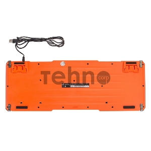 Клавиатура Oklick 717G черный/серый USB Multimedia LED