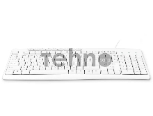 Клавиатура Оклик 305M белый USB Multimedia (1875227)