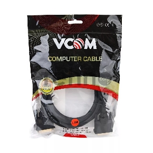 Кабель DVI 1.8м VCOM DVI-DVI Dual Link 25M-25M, 2 фильтра, VDV6300-1.8M