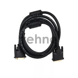 Кабель DVI 1.8м VCOM DVI-DVI Dual Link 25M-25M, 2 фильтра, VDV6300-1.8M