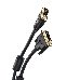 Кабель DVI 1.8м VCOM DVI-DVI Dual Link 25M-25M, 2 фильтра, VDV6300-1.8M, фото 1