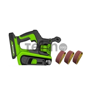 Шлифовальная машина GreenWorks G24BS, 24 В, без АКБ и ЗУ  ленточная аккумуляторная (3100607)