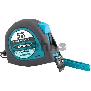 Рулетка GROSS 31102 ergonomisch 5м x 19мм магнитный обрезиненный зацеп Рулетка GROSS 31102 ergonomisch 5м x 19мм магнитный обрезиненный зацеп