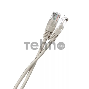 Коммутационный шнур Патчкорд литой Aopen/Qust ANP511_3M UTP кат.5е 3м серый