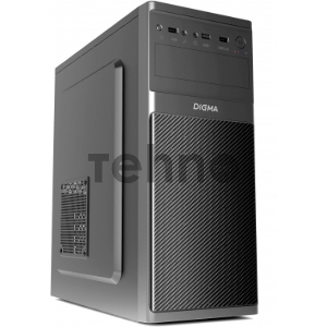 Корпус Digma DC-ATX200-U3 черный без БП ATX 2xUSB2.0 audio