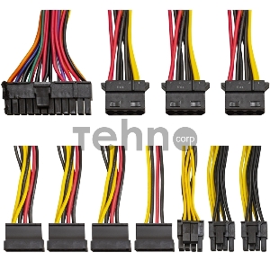 Блок питания 400W ExeGate 400PPX (ATX, APFC, КПД 80% (80 PLUS), 14cm fan, 24pin, (4+4)pin, PCIe, 5xSATA, 4xIDE, FDD, black, RTL)