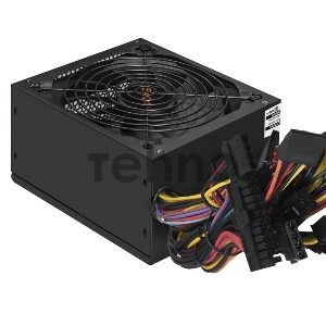 Блок питания 400W ExeGate 400PPX (ATX, APFC, КПД 80% (80 PLUS), 14cm fan, 24pin, (4+4)pin, PCIe, 5xSATA, 4xIDE, FDD, black, RTL)