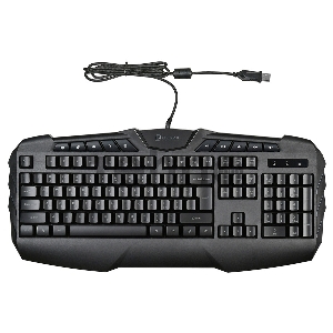 Клавиатура Oklick 777G PSYCHO черный USB Multimedia Gamer LED (подставка для запястий)