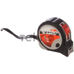 Рулетка MATRIX 31088 continuous fixation 5мх19мм обрезиненный корпус плавная фиксация Рулетка MATRIX 31088 continuous fixation 5мх19мм обрезиненный корпус плавная фиксация