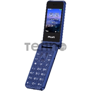 Мобильный телефон Philips E2601 Xenium синий раскладной 2Sim 2.4 240x320 Nucleus 0.3Mpix GSM900/1800 FM