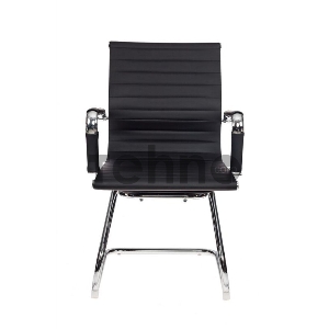 Кресло Бюрократ CH-883-LOW-V/BLACK низкая спинка черный искусственная кожа (в коробке 2 шт, цена за 1 шт)