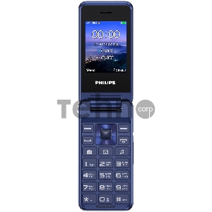 Мобильный телефон Philips E2601 Xenium синий раскладной 2Sim 2.4 240x320 Nucleus 0.3Mpix GSM900/1800 FM