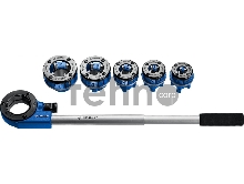 Набор клуппов ЗУБР №5 с трещоткой, серия Профессионал