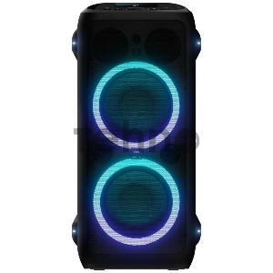 Музыкальная система VIPE NITROX5. 80 Вт. Bluetooth 5.0. 3 режима LED подсветки. 7 цветов. 12 часов без подзарядки. Дисплей. IPX4. FM радио. AUX. USB: Зарядка 5В/1А. Вх