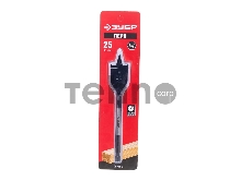 Сверло перовое по дереву, ЗУБР 25x152мм, с боковыми подрезателями