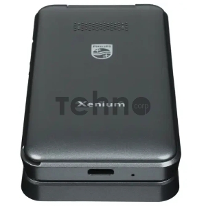 Мобильный телефон Philips E2602 Xenium темно-серый раскладной 2Sim 2.8 240x320 Nucleus 0.3Mpix GSM900/1800 FM microSD max32Gb