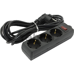 Сетевой фильтр ExeGate EX221182RUS SP-3-5B (3 розетки, 5м, евровилка, черный)