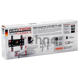 Кронштейн для телевизора Arm Media PLASMA-5 черный 15-47 макс.40кг настенный фиксированный