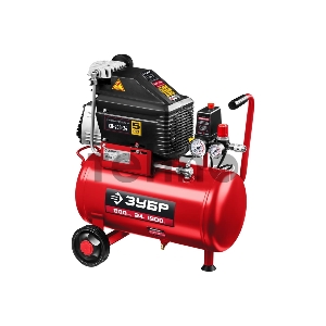 Компрессор воздушный безмасляный с набором аксессуаров, 200 л/мин, 24 л, 1500 Вт, ЗУБР