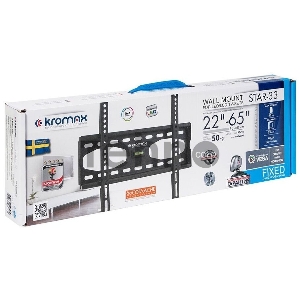 Кронштейн Kromax STAR-33, 26-55, VESA 400x400 мм, max 75 кг, GREY