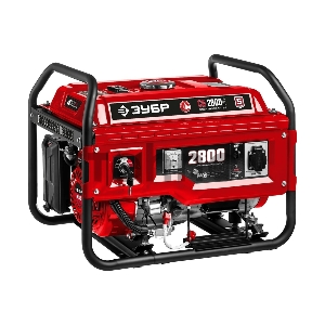 Генератор ЗУБР СБ-2800Е бензиновый с электростартером, 2800 Вт