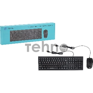 Клавиатура + мышь Oklick 630M клав:черный мышь:черный USB