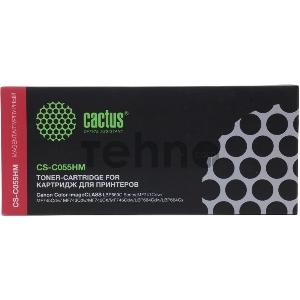 Картридж лазерный Cactus CS-C055HM пурпурный (5900стр.) для Canon LBP663Cdw/LBP664Cx/MF746Cx/MF742Cdw/MF744Cdw