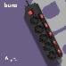 Сетевой фильтр Buro 500SH-3-SW-B 3м (5 розеток) черный (коробка), фото 5
