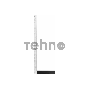 Угловая линейка стальная Deli DL302500 500мм Нержавеющая сталь + алюминиевое основание