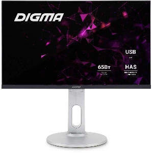 Монитор Digma 23.8 DM-MONB2407 черный IPS LED 7ms 16:9 HDMI M/M матовая HAS Pivot 250cd 178гр/178гр 1920x1080 DisplayPort FHD USB 4.8кг