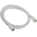 Кабель HDMI 19M/M ver 2.0, 1.8М, белый  Aopen <ACG711W-1.8M>, фото 1