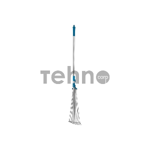 Регулируемые веерные грабли GRINDA PROLine PR-50 длина 800-1240 мм телескопический алюминиевый черенок