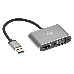 Кабель-переходник USB 3.0 (Am) --> HDMI(f)+VGA(f), Aluminum Shell, VCOM <CU322M>, фото 1