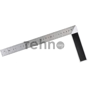 Угловая линейка стальная Deli DL302300 300мм Нержавеющая сталь + алюминиевое основание