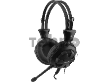 Наушники с микрофоном A4Tech HS-28 черный 1.8м мониторы оголовье (HS-28 (BLACK))