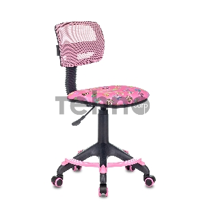 Кресло детское Бюрократ CH-299-F/PK/FLIPFLOP_P спинка сетка розовый сланцы колеса розовый