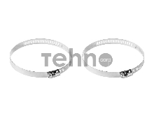 Хомуты ЗУБР Мастер 37805-057-76-2  оцинкованные, просечная лента 12,7 мм, 57-76 мм, 2 шт