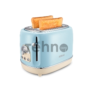 Тостер Kitfort КТ-4004-4 815Вт голубой/бежевый