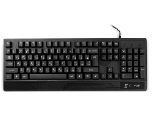 Клавиатура Оклик 115M черный USB (подставка для запястий)