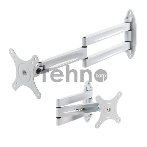 Кронштейн для телевизора Kromax TECHNO-11 белый 10-32 макс.15кг настенный поворот и наклон