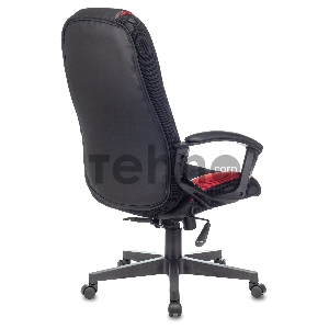 Кресло игровое Бюрократ VIKING-9/BL+RED черный/красный искусст.кожа/ткань