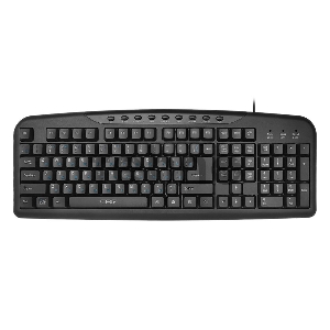 Клавиатура CBR KB 301M Black USB, Клавиатура 107+9 доп. кл.