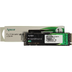 Накопитель M.2 2280 1TB Apacer AS2280P4 Client SSD AP1TBAS2280P4-1 PCIe Gen3x4 with NVMe, 3000/2000, IOPS 215/390K, MTBF 1.5M, 3D TLC, 800TBW, 0,73DWPD, RTL