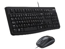 Комплект Logitech Desktop MK120 (920-002589) клавиатура K120 черная, мышь M100, цвет черный, USB, RTL (отсутствует русская раскладка)