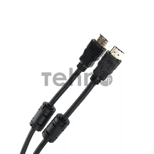 Кабель HDMI-19M --- HDMI-19M ver 2.0+3D/Ethernet,2 фильтра 3m Telecom <TCG200F-3M>